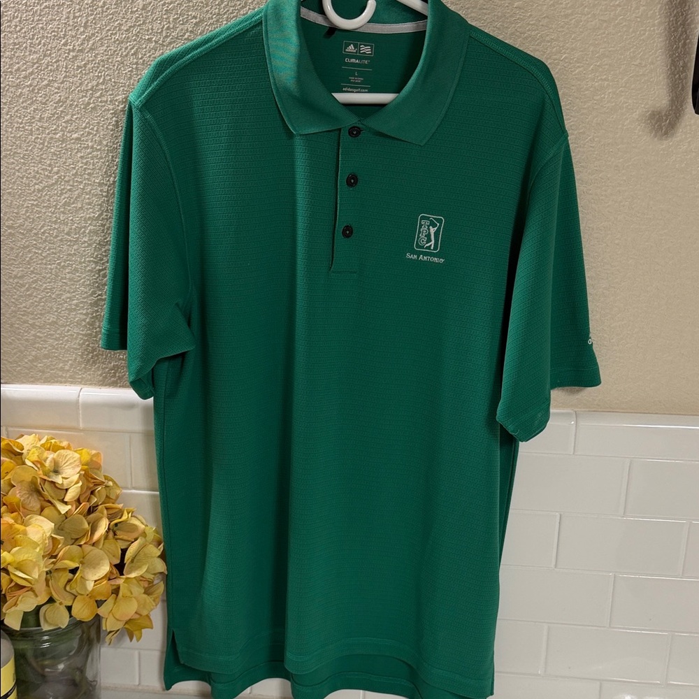 Adidas Polo Golf Shirt in Kelly Green. Size Large. Excellent used condition